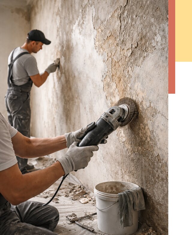 Снятие и удаление краски со стен в Бийске от 2181 руб. — ОТДЕЛОЧНИК-Бск