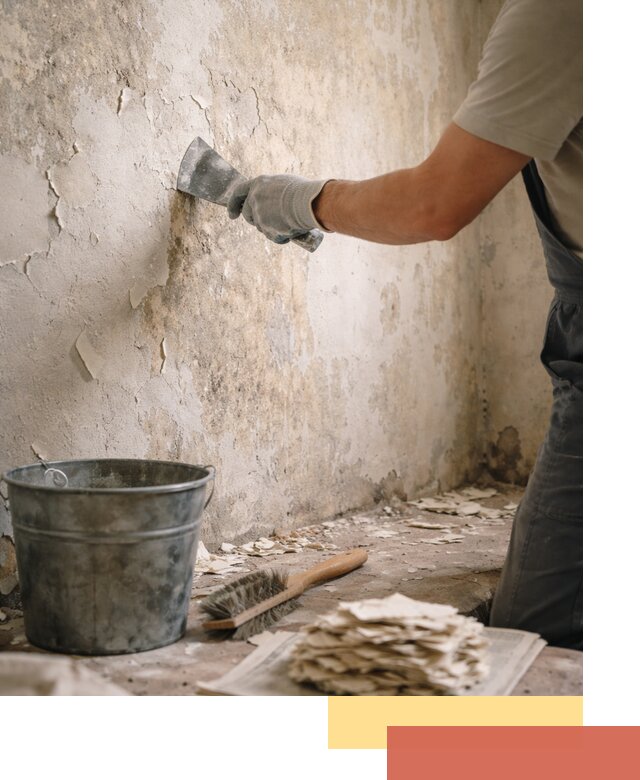 Удаление старой краски со стен в Бийске качественно и быстро