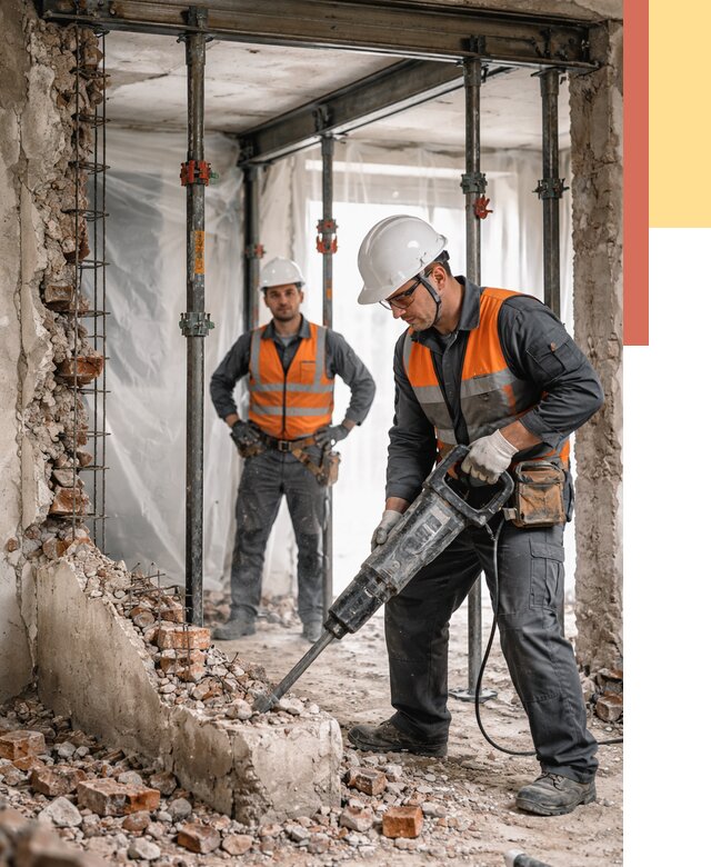 Снос несущих стен в Бийске от 10647 руб. — демонтаж несущей стены под ключ | ОТДЕЛОЧНИК-Бск