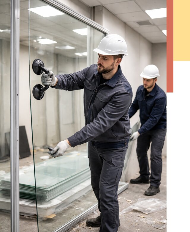 Демонтаж стеклянных перегородок в Бийске от 3324 руб. — быстро и недорого | ОТДЕЛОЧНИК-Бск