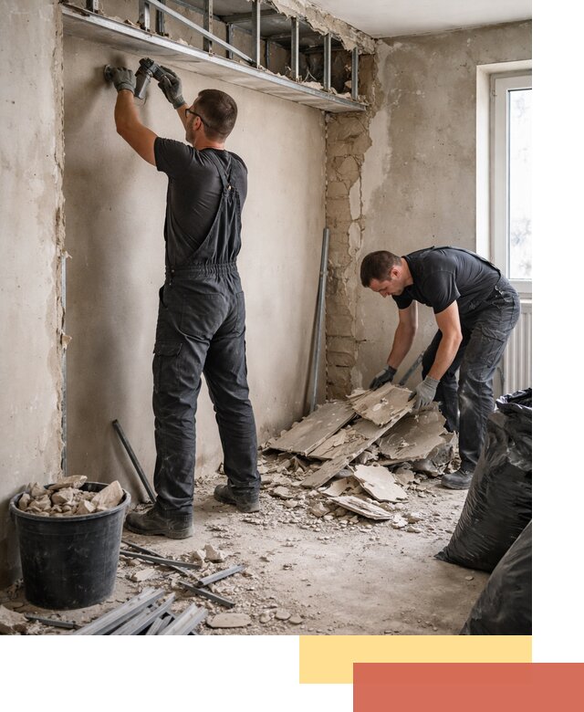 Демонтаж короба из гипсокартона в Бийске быстро и аккуратно