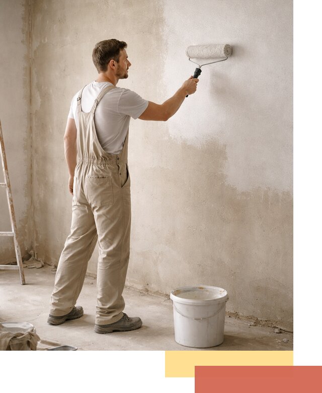 Грунтовка стен под отделку в Бийске профессиональным раствором