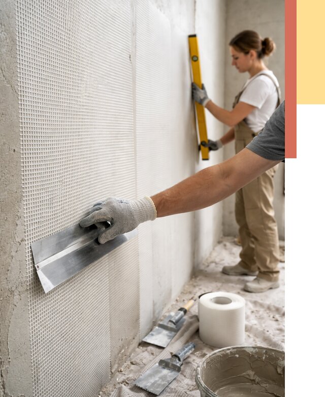 Армирование стен стеклосеткой в Бийске от 3324 руб. под ключ | ОТДЕЛОЧНИК-Бск