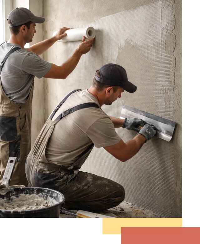 Армирование стен стеклосеткой в Бийске для прочной отделки