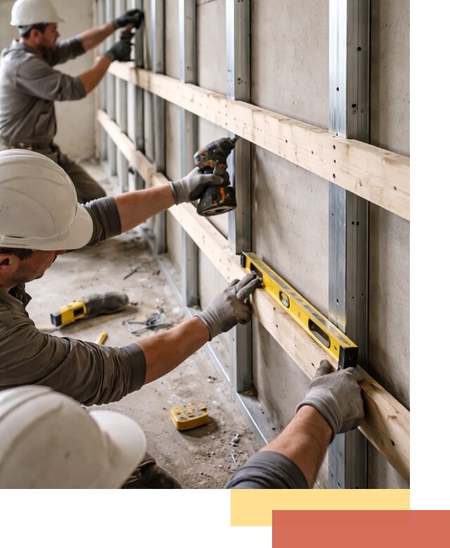 Устройство обрешетки под панели в Бийске