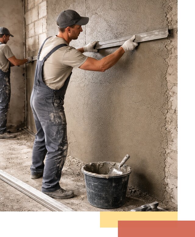 Штукатурка стен цементно-песчаная в Бийске профессионально