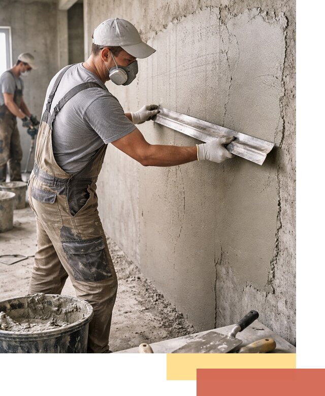 Штукатурка бетонных стен в Бийске качественно и долговечно