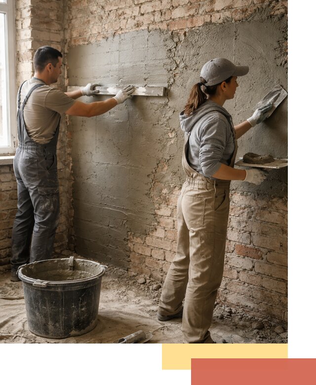 Штукатурка кирпичных стен в Бийске — качественно и надежно