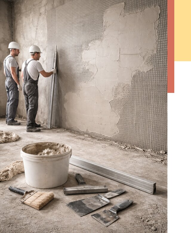 Штукатурка стен по сетке в Бийске от 5713 руб./м2 — быстро и недорого | ОТДЕЛОЧНИК-Бск