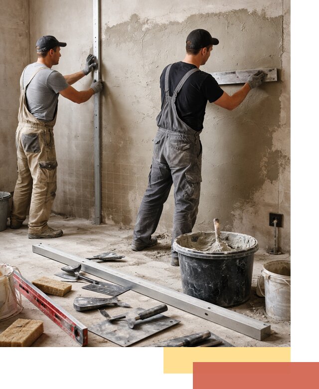 Профессиональная штукатурка стен под плитку в Бийске