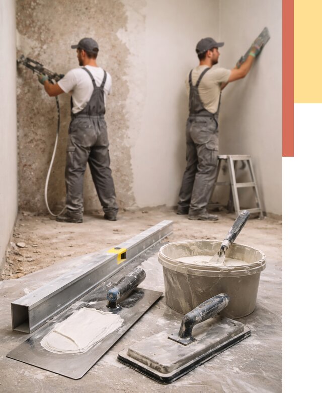 Штукатурка стен под обои в Бийске от 4674 руб./м2 — выравнивание под обои | ОТДЕЛОЧНИК-Бск