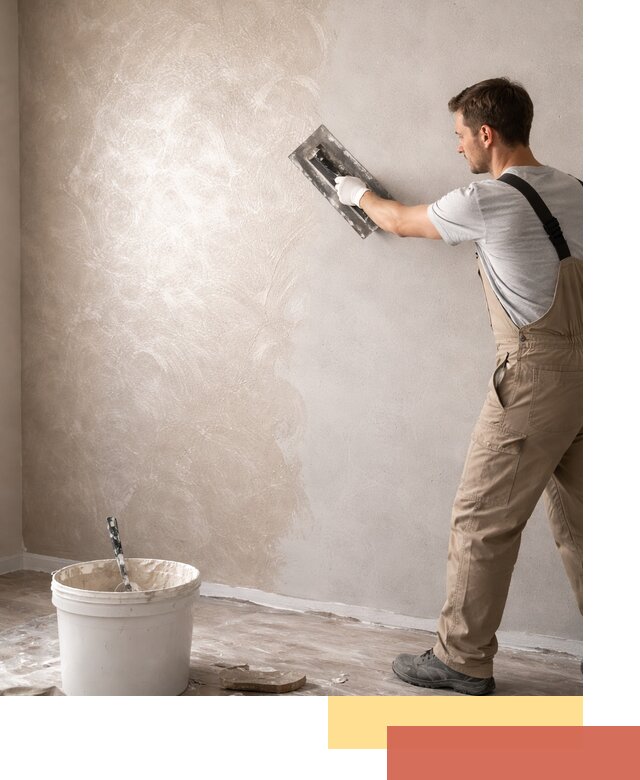 Декоративная штукатурка «Мокрый шелк» под ключ в Бийске