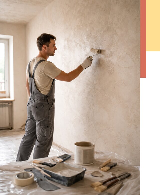 Нанесение лессирующей краски по декоративке в Бийске от 1818 руб. | ОТДЕЛОЧНИК-Бск