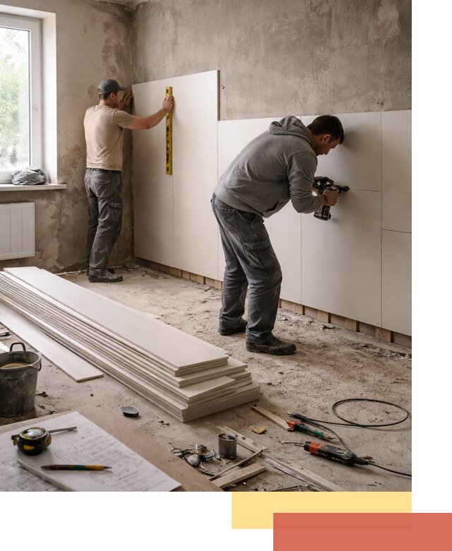 Монтаж ПВХ панелей на стены в Бийске качественно и быстро