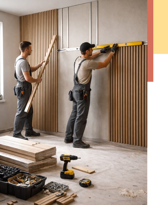 Монтаж реечных панелей на стены в Бийске от 1246 руб. — быстро и недорого | ОТДЕЛОЧНИК-Бск