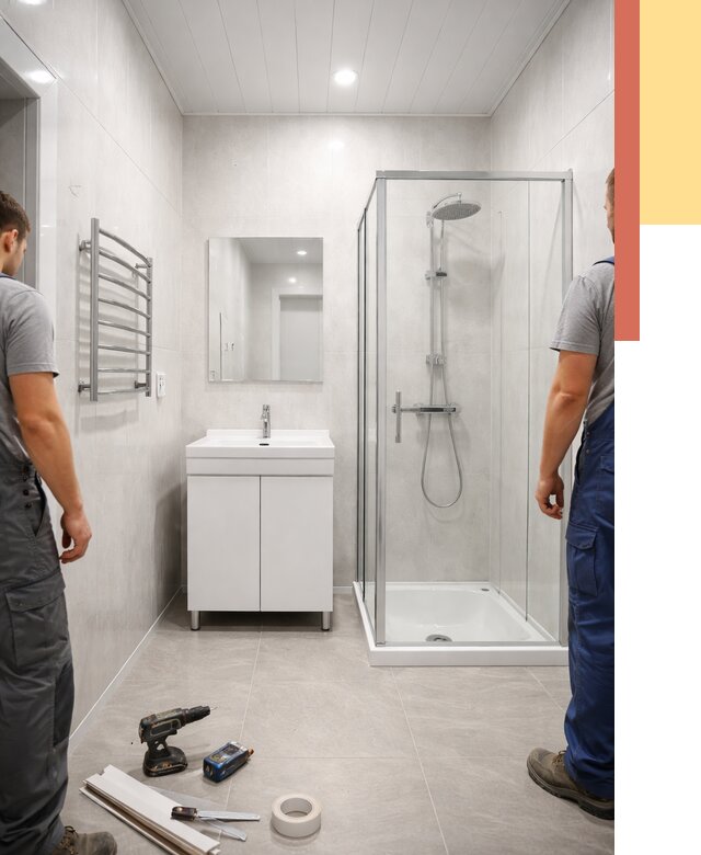 Отделка ванной комнаты панелями ПВХ в Бийске от 4674 руб. за м2 | ОТДЕЛОЧНИК-Бск