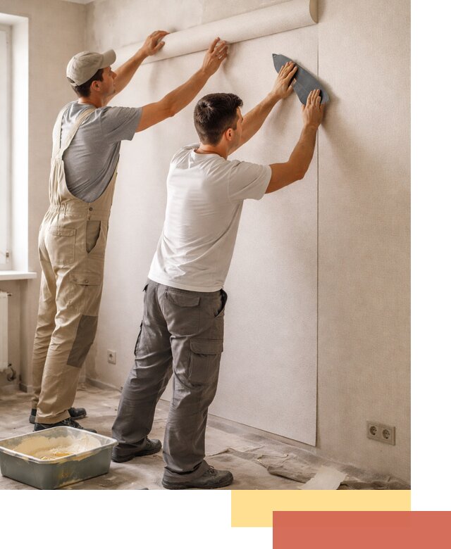 Поклейка виниловых обоев в Бийске профессионально и качественно