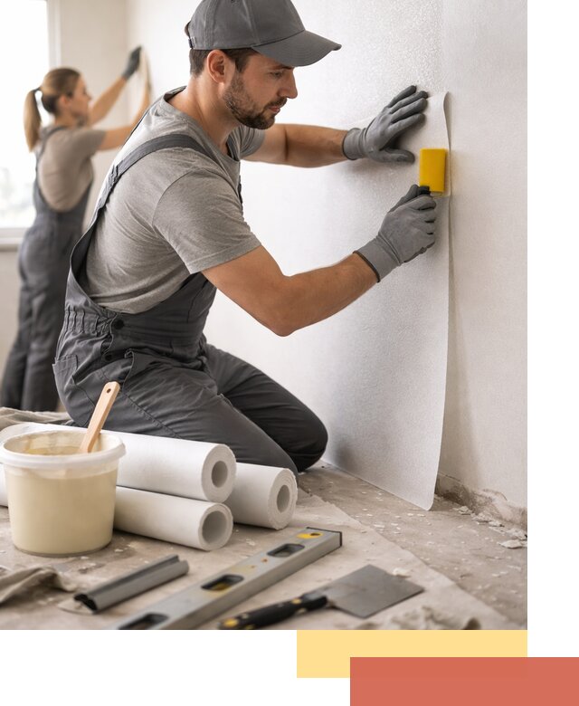 Поклейка стеклообоев профессионально в Бийске