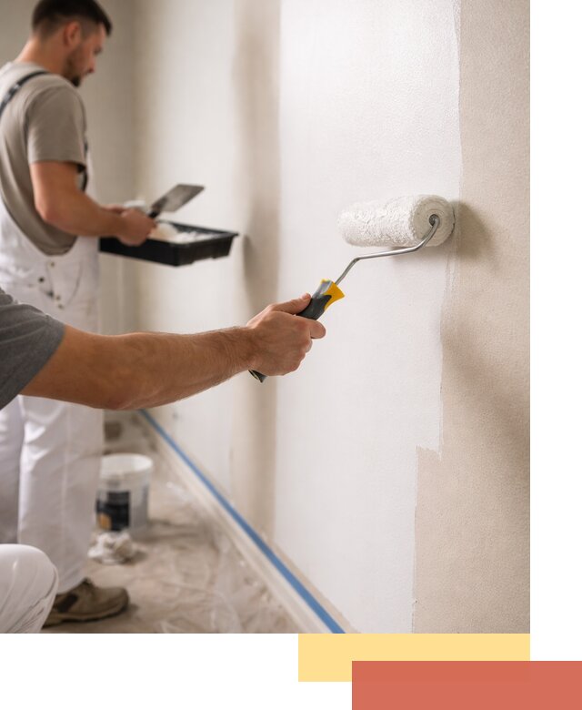 Покраска стен акриловой краской профессионально в Бийске