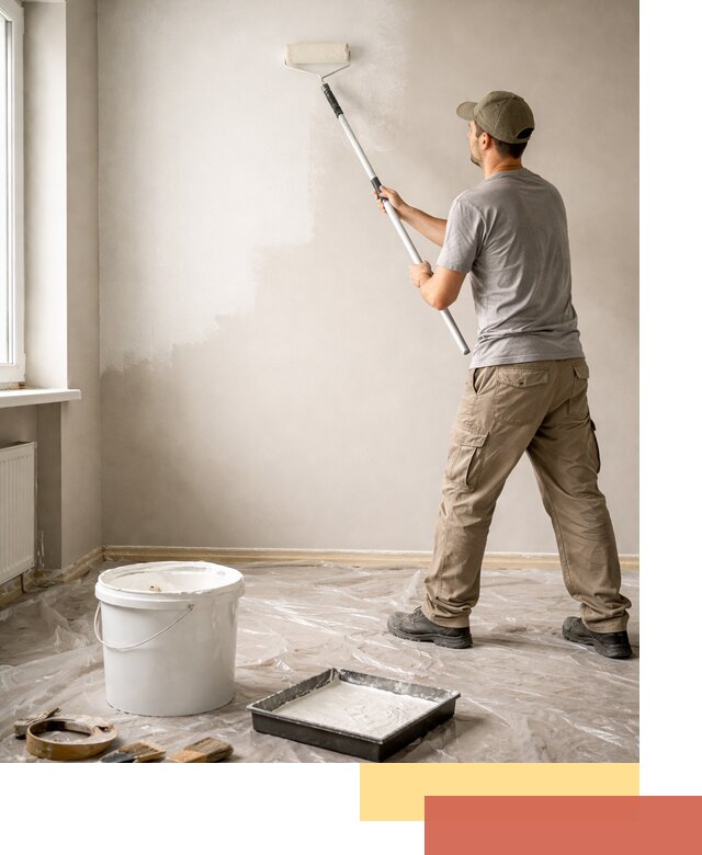 Покраска стен латексной краской в Бийске качественно и быстро