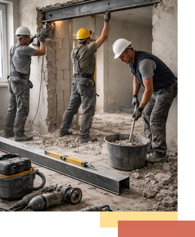 Создание проемов в стенах и несущих конструкциях в Бийске