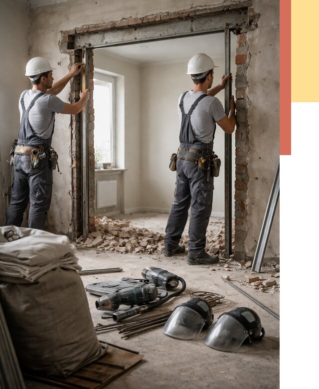 Расширение дверного проема в Бийске от 12984 руб. под ключ | ОТДЕЛОЧНИК-Бск