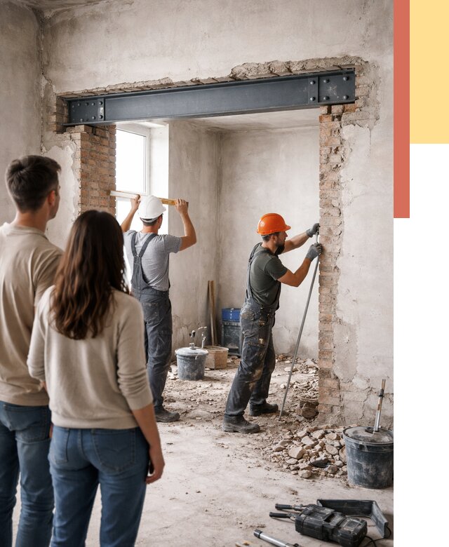 Усиление проема в стене в Бийске от 9868 руб. — усиление дверного проема металлоконструкцией | ОТДЕЛОЧНИК-Бск