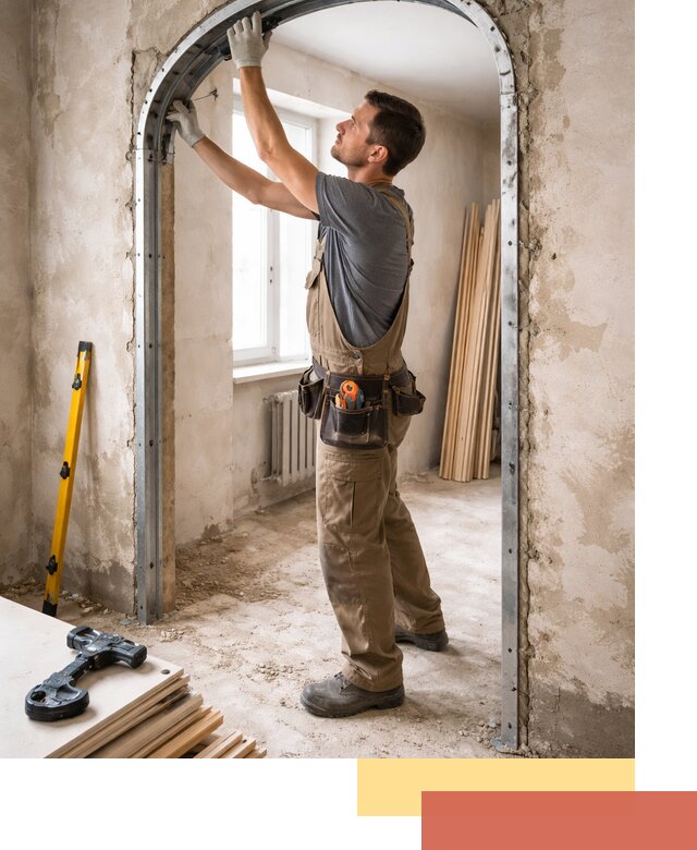 Устройство арочного проема в Бийске под ключ