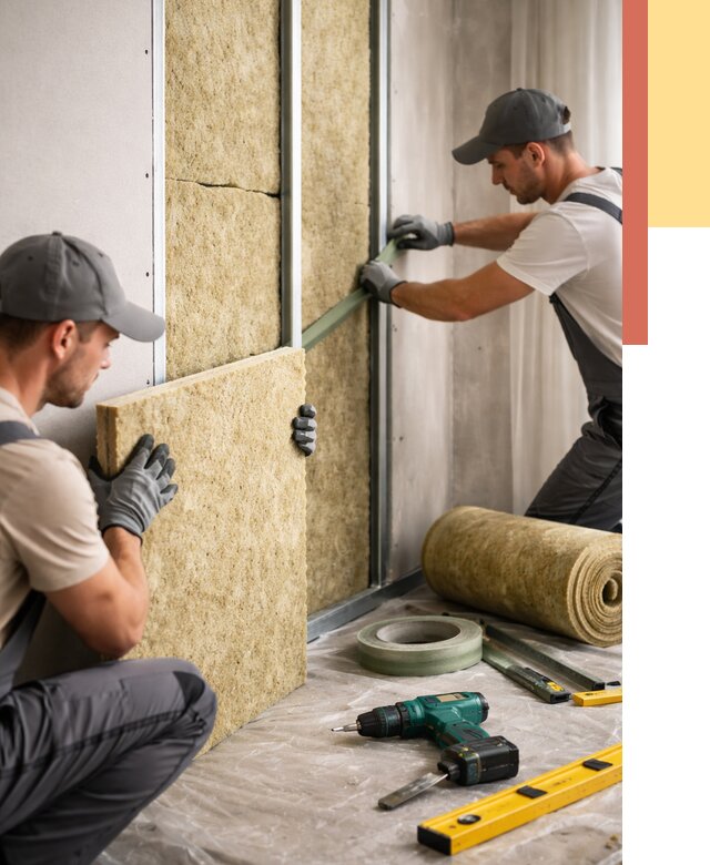 Шумоизоляция стен в Бийске под ключ от 1922 руб. | ОТДЕЛОЧНИК-Бск