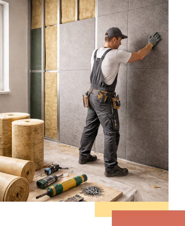 Профессиональная шумоизоляция стен в Бийске для квартиры и офиса