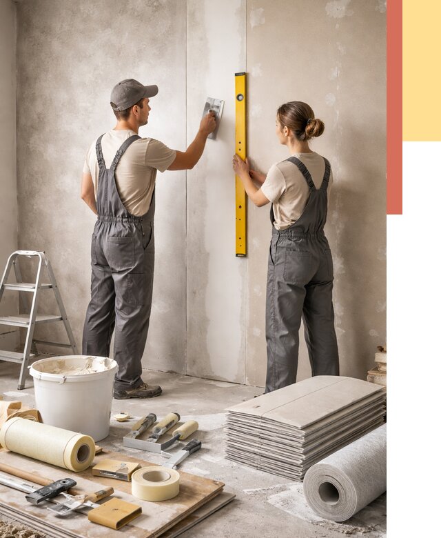 Отделка стен в Бийске от 1558 руб/м² — недорого, быстро, под ключ | ОТДЕЛОЧНИК-Бск