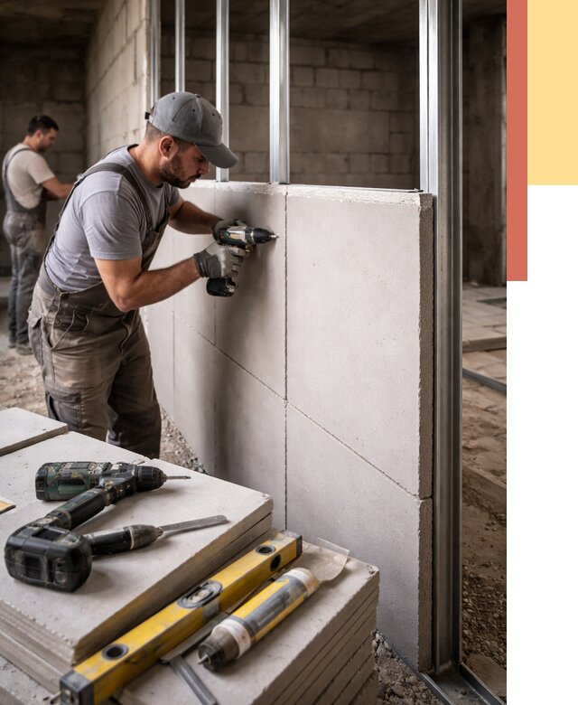 Кладка влагостойких перегородок ПГП в Бийске от 1246 руб. под ключ | ОТДЕЛОЧНИК-Бск