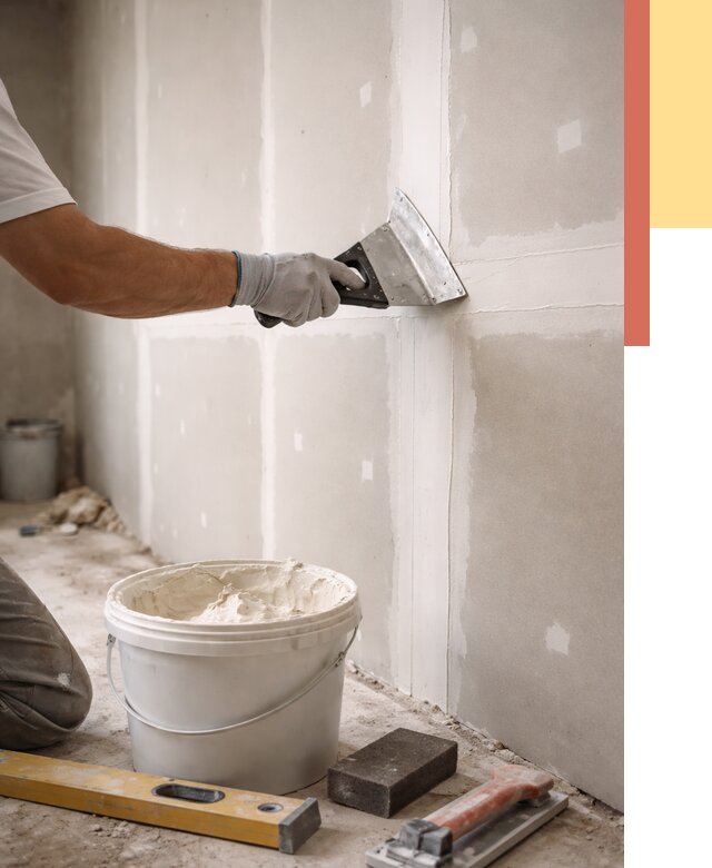 Шпаклевка перегородок из гипсокартона в Бийске от 2597 руб. — услуги ОТДЕЛОЧНИК-Бск