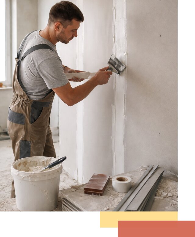 Шпаклевка перегородок из гипсокартона в Бийске качественно и быстро