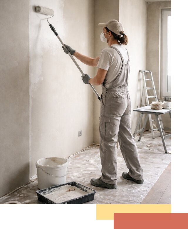 Покраска перегородок из гипсокартона в Бийске качественно и недорого