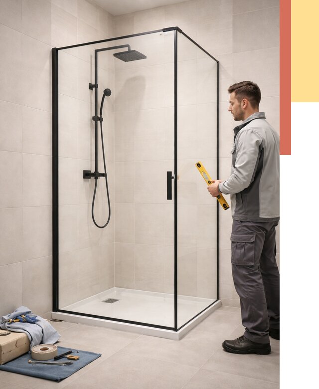 Стеклянные перегородки для душа в Бийске от 12984 руб. | Монтаж под ключ — ОТДЕЛОЧНИК-Бск