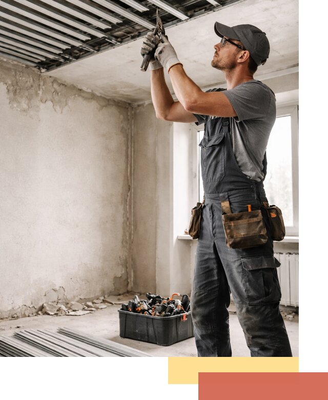 Демонтаж реечного потолка в Бийске быстро и аккуратно