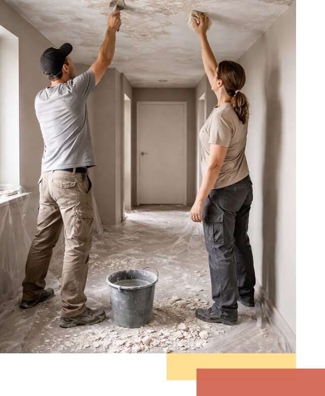 Удаление побелки с потолка в Бийске — быстро и аккуратно