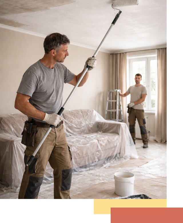 Грунтовка потолка в Бийске — подготовка под покраску и отделку