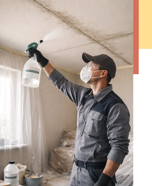 Антисептическая обработка потолка в Бийске от 2597 руб. | ОТДЕЛОЧНИК-Бск