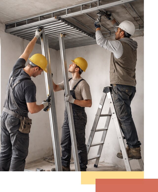 Монтаж реечного потолка под ключ в Бийске