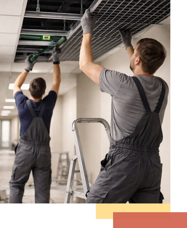 Монтаж потолка Грильято в Бийске: установка под ключ качественно