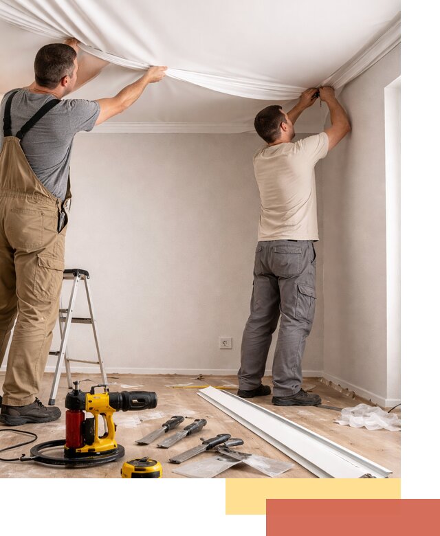 Монтаж ПВХ натяжного потолка в Бийске качественно и быстро