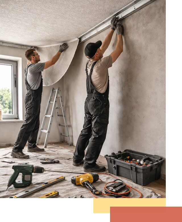 Монтаж фактурного натяжного потолка в Бийске качественно и быстро