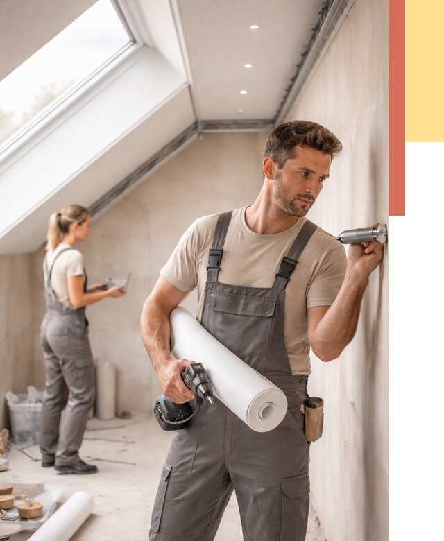 Монтаж натяжного потолка на мансарде в Бийске от 3635 руб. | ОТДЕЛОЧНИК-Бск