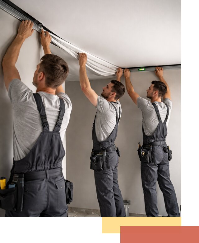 Теневые натяжные потолки в Бийске: монтаж и отделка быстро и качественно