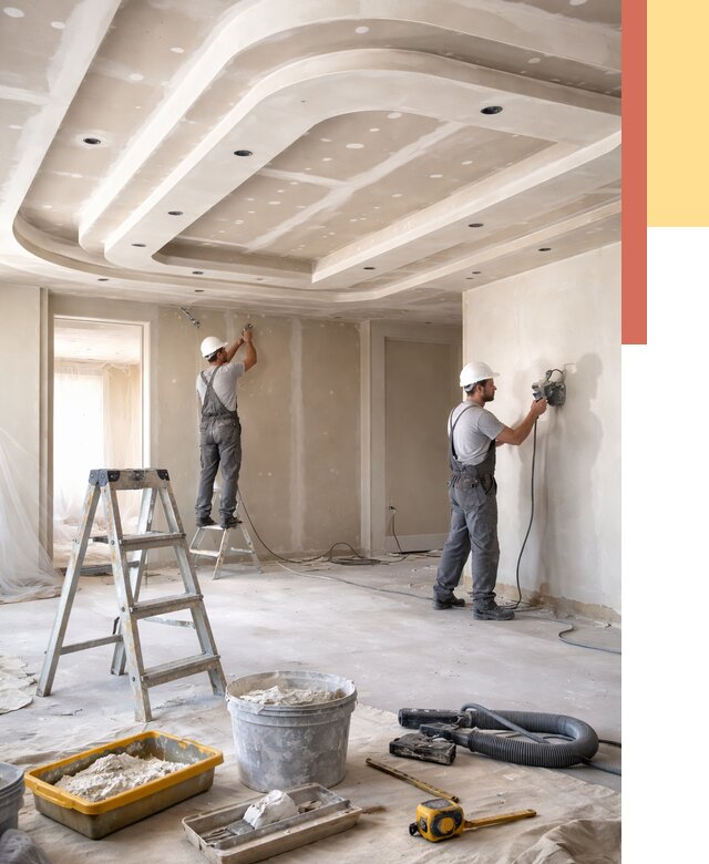 Многоуровневый потолок из гипсокартона в Бийске от 779 руб. под ключ | ОТДЕЛОЧНИК-Бск