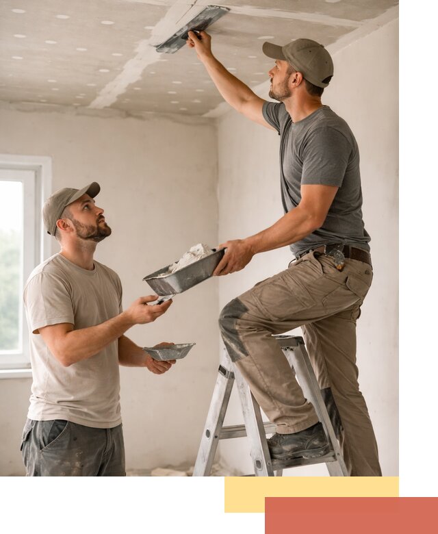 Шпаклевка потолка из гипсокартона в Бийске качественно и быстро