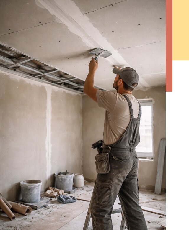 Ремонт потолка из гипсокартона в Бийске от 675 руб./м² — быстро и недорого | ОТДЕЛОЧНИК-Бск