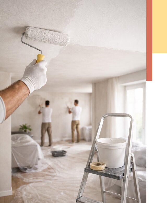 Покраска потолка акриловой краской в Бийске от 2597 руб. | ОТДЕЛОЧНИК-Бск